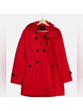NWOT Girl’s Red Double-Breasted Coat Sz X-Large